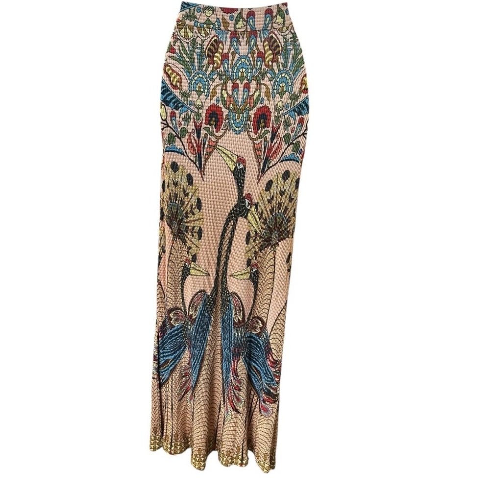 FARM Rio Vibrant Peacock Maxi Skirt